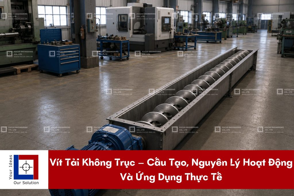 Vít Tải Không Trục – Cấu Tạo, Nguyên Lý Hoạt Động Và Ứng Dụng Thực Tế