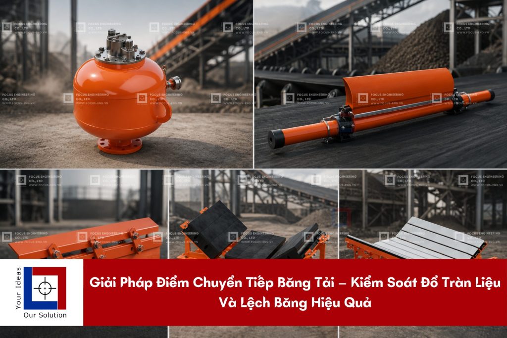 Giải Pháp Điểm Chuyển Tiếp Băng Tải – Kiểm Soát Đổ Tràn Liệu Và Lệch Băng Hiệu Quả